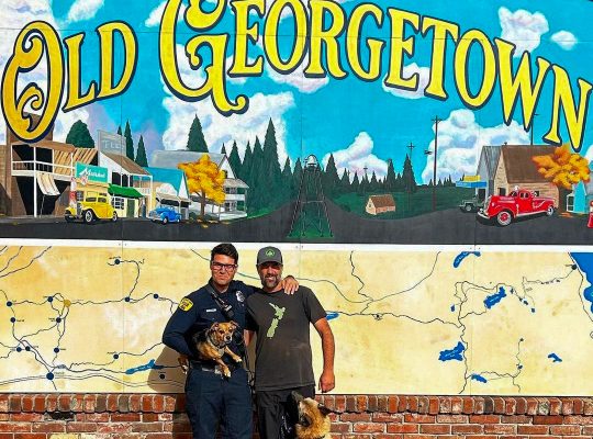 Tom and Chonk Ride Georgetown